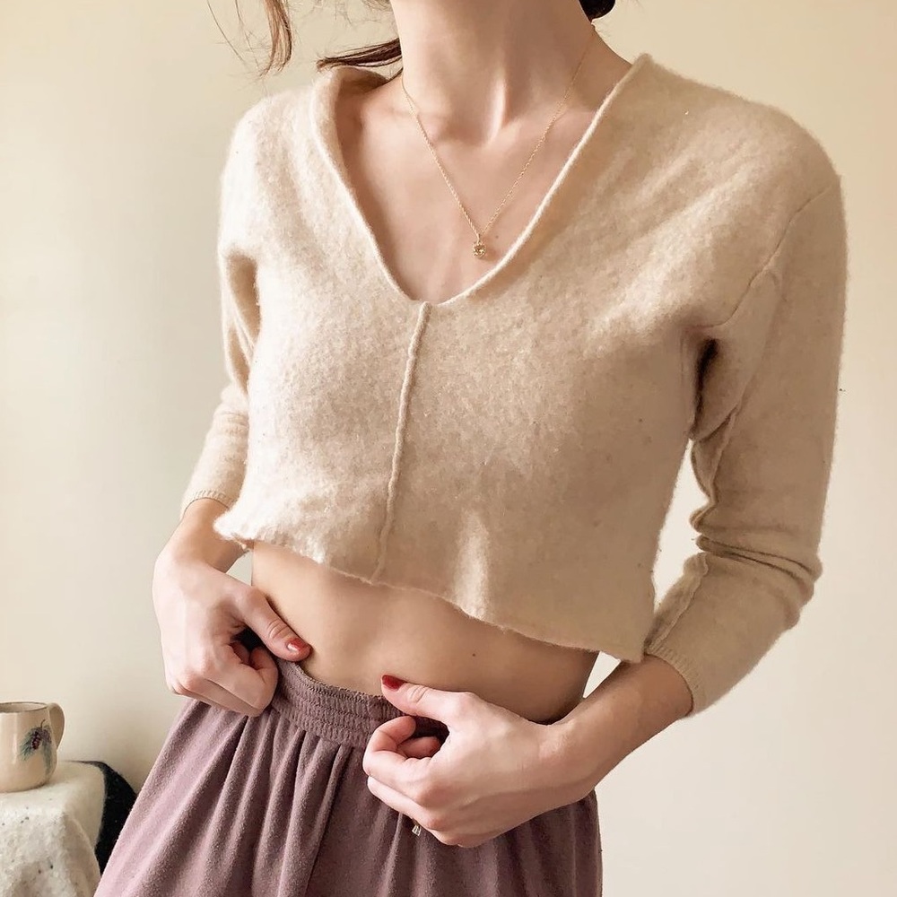 Free people cashmere crop top